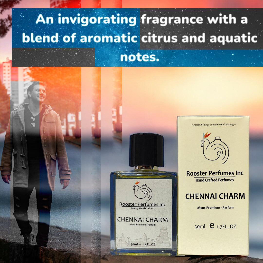 Chennai Charm Men's Premium Perfume, 50 ml | Handcrafted