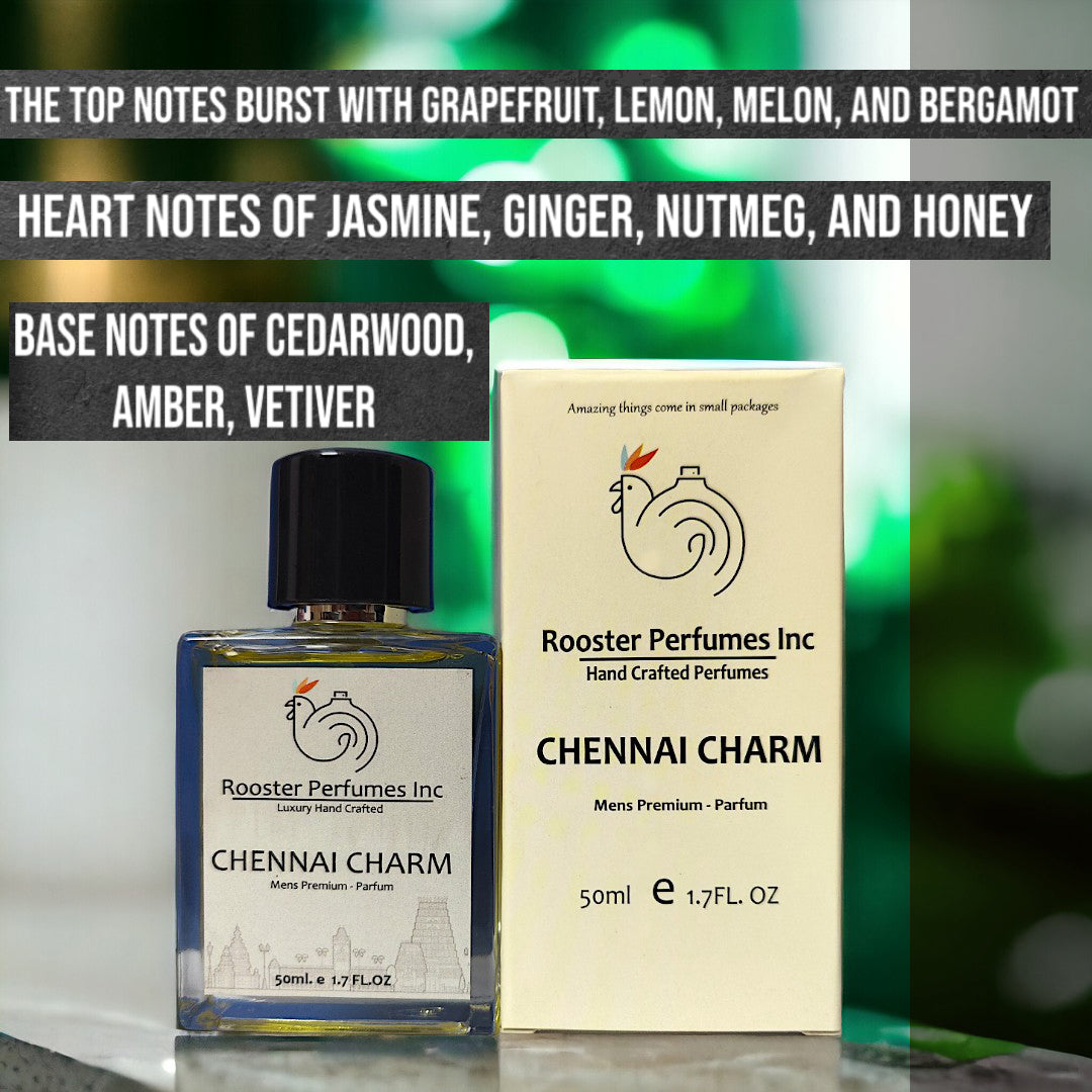 Chennai Charm Men's Premium Perfume, 50 ml | Handcrafted