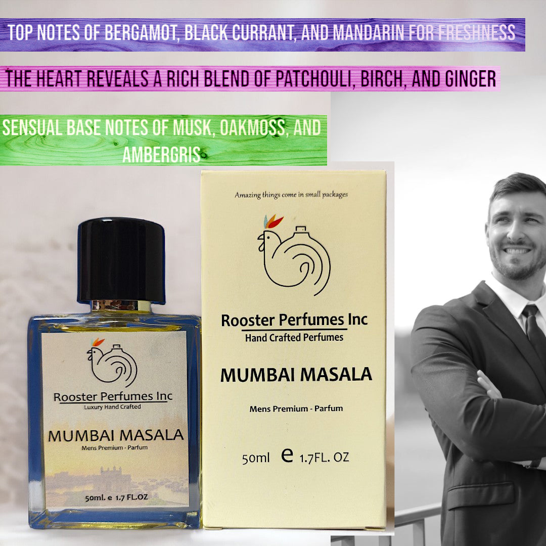 Mumbai Masala Men's Premium Perfume, 50 ml | Handcrafted